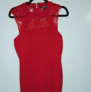 Express; Red dress